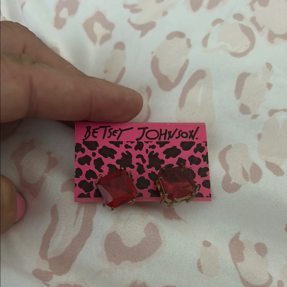 Betsey Johnson Red Heart Patterned Accessory